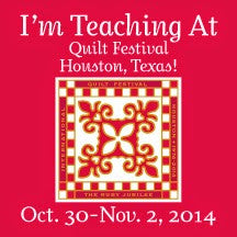 La Todera teaching at Quilt Festival Houston