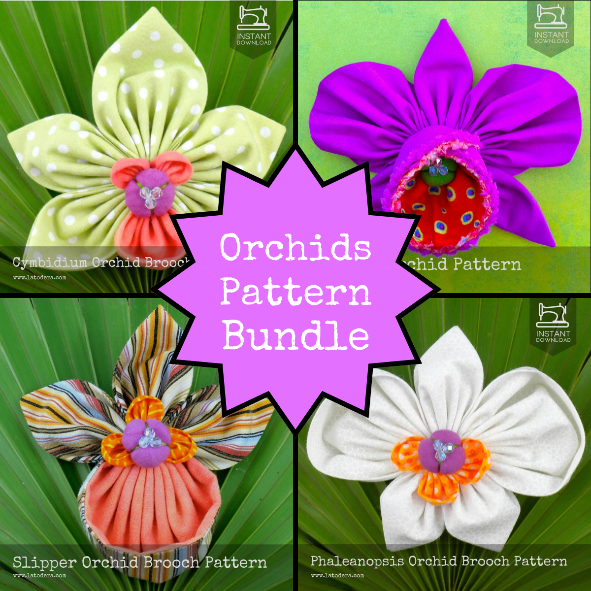 Orchid Pattern Bundle