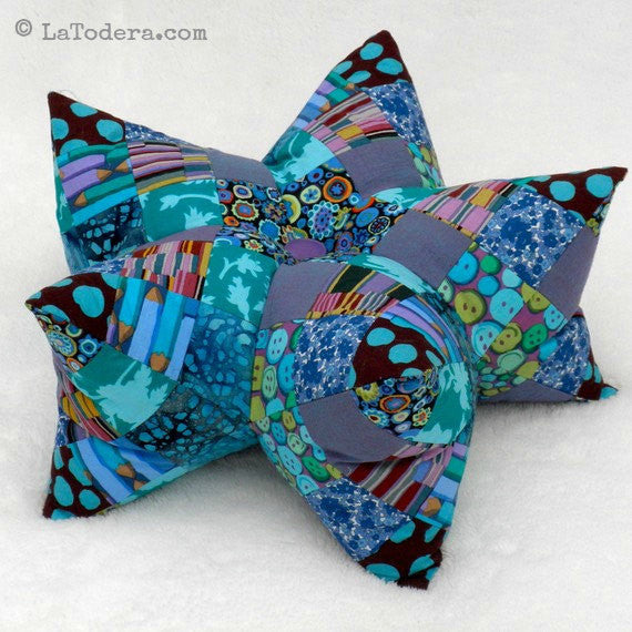 DIY Patchwork Star Pillow and Pincushion Tutorial - PDF Sewing Pattern - La Todera