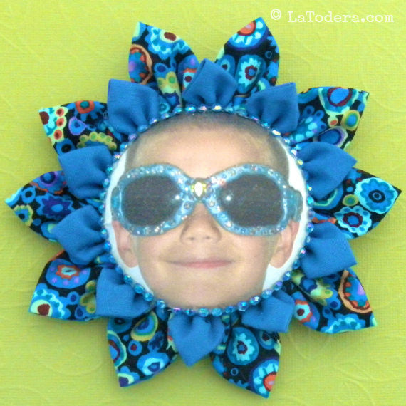 Kanzashi Flower Badges Pattern- Instant Download - La Todera