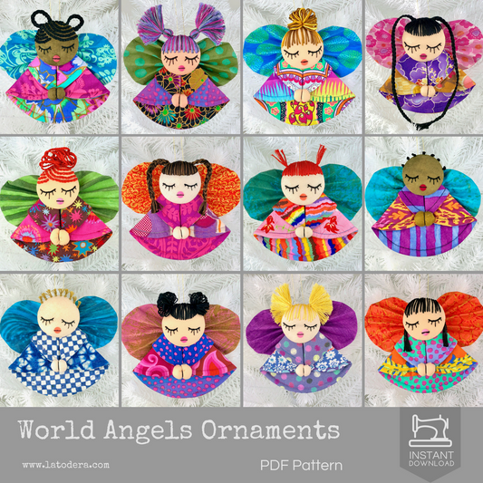 World Angels Christmas Ornaments- Celebrate Diversity!!