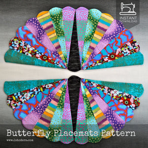 DIY Butterfly Placemats Tutorial - PDF Sewing Pattern - La Todera