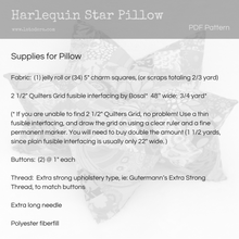 DIY Patchwork Star Pillow and Pincushion Tutorial - PDF Sewing Pattern - La Todera