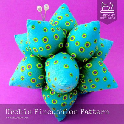 DIY Fabric Spiky Urchin Pincushion Tutorial - PDF Sewing Pattern - La Todera