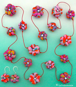 DIY Fabric Jewelry with Puffy Beads Tutorial - PDF Sewing Pattern - La Todera